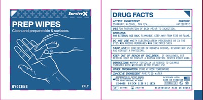 Clean  And Prepare Skin &amp; Surfaces (Survivex Prep Wipes)